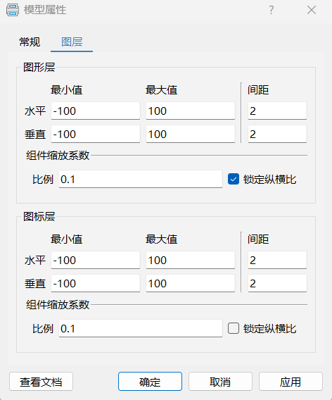 模型属性——图层属性页
