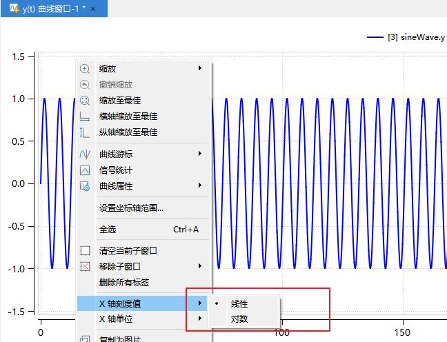 X轴刻度值